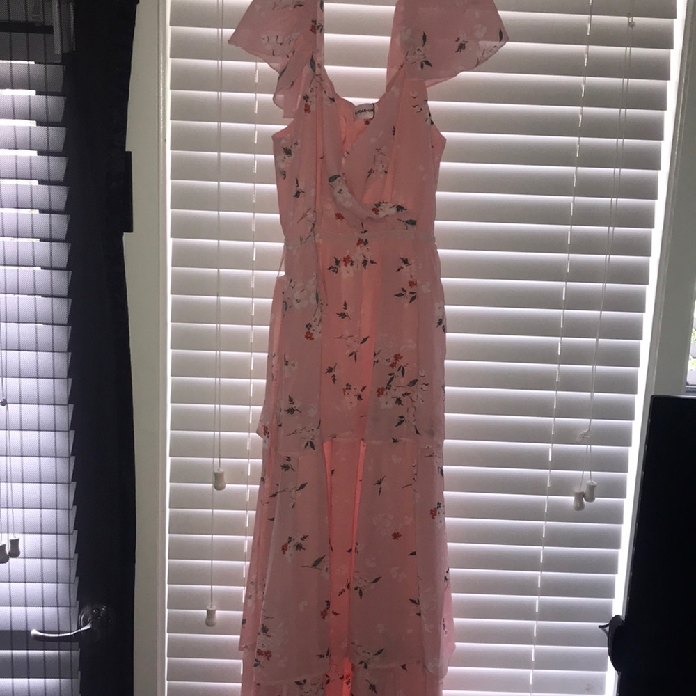 Floral tiered maxi dress